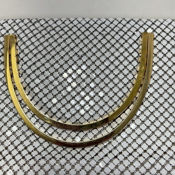 White Metal Mesh Bag - Picture 7 of 13